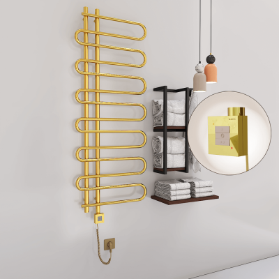 Radiva - ZANTE Elektrikli Havlupan 600x1400 Altın (KTX1 Termostat) 300W Spiral Kablolu (1)