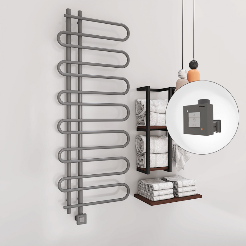 ZANTE Elektrikli Havlupan 600x1400 Antrasit (KTX1 Termostat) 600W - 1ZTE06001400B2TEB060
