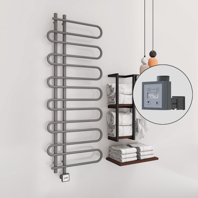 ZANTE Elektrikli Havlupan 600x1400 Antrasit (KTX3 Termostat) 600W - 1ZTE06001400B2TE7060