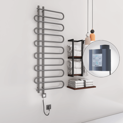 Radiva - ZANTE Elektrikli Havlupan 600x1400 Antrasit (KTX4 Termostat) 600W Spiral Kablolu (1)