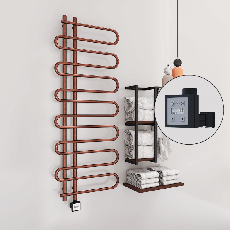 ZANTE Elektrikli Havlupan 600x1400 Bakır Eskitme (KTX3 Termostat) 300W - 1ZTE06001400K3PE7030