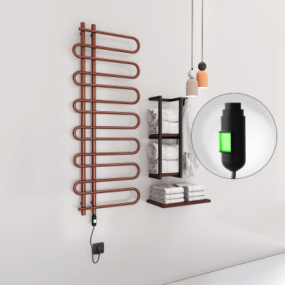Radiva - ZANTE Elektrikli Havlupan 600x1400 Bakır Eskitme (On/Off Düğmeli) 300W