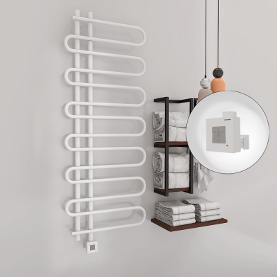 Radiva - ZANTE Elektrikli Havlupan 600x1400 Beyaz (KTX1 Termostat) 600W