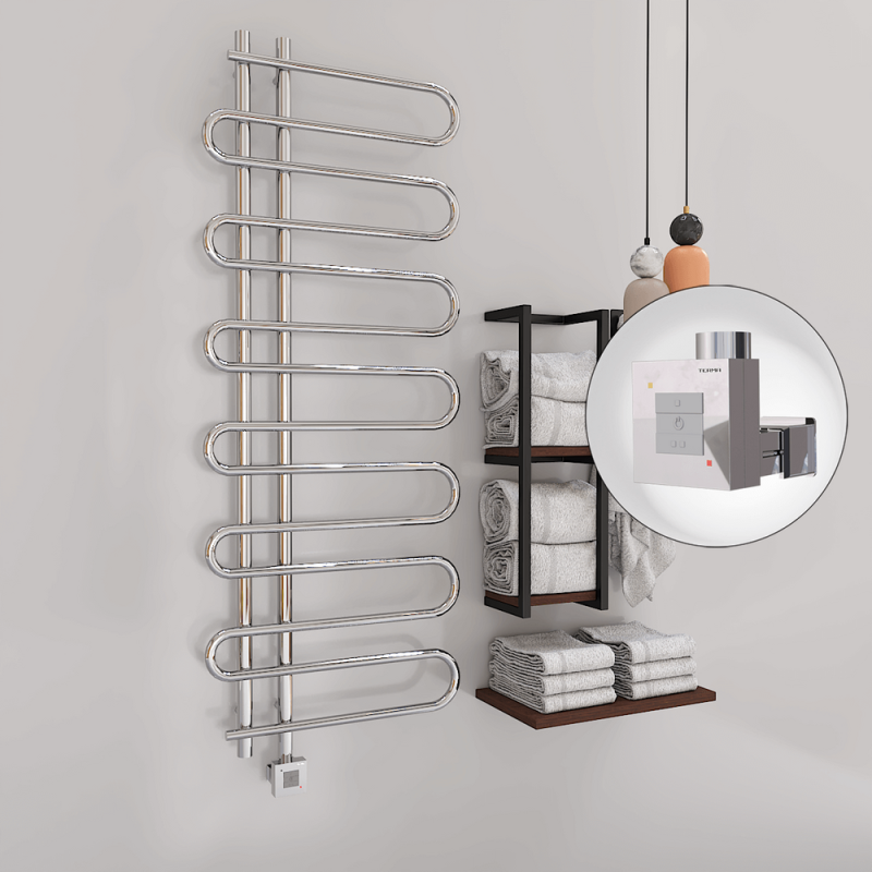 ZANTE Elektrikli Havlupan 600x1400 Krom (KTX1 Termostat) 300W - 1ZTE06001400K1PEB030