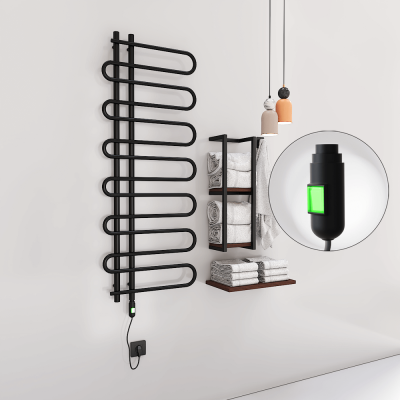 Radiva - ZANTE Elektrikli Havlupan 600x1400 Siyah (On/Off Düğmeli) 600W (1)