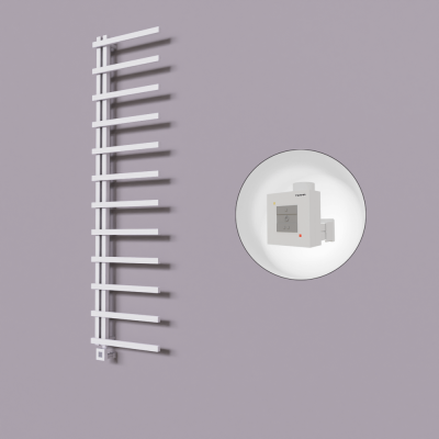 Radiva - Zap Dekoratif Elektrikli Havlupan 500x1150 Beyaz (KTX1 Termostat) 300W (1)