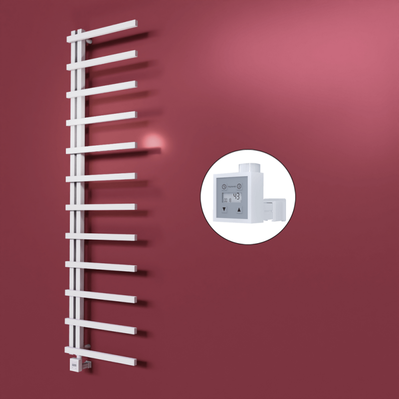 Zap Dekoratif Elektrikli Havlupan 500x1150 Beyaz (KTX3 Termostat) 300W - 1ZAP05001150B1TE7030