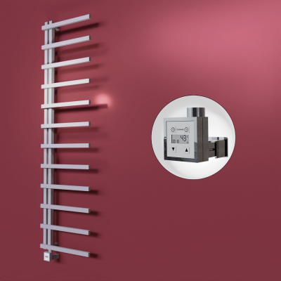 Radiva - Zap Dekoratif Elektrikli Havlupan 500x1150 Gri (KTX3 Termostat) 300W