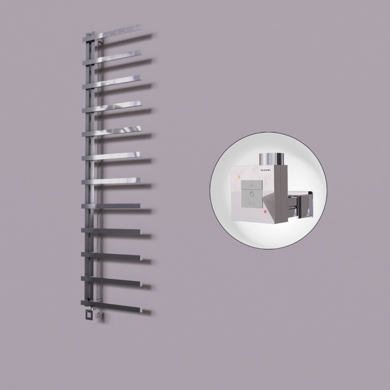 Zap Dekoratif Elektrikli Havlupan 500x1150 Krom (KTX1 Termostat) 200W - 1ZAP05001150K1PEB020