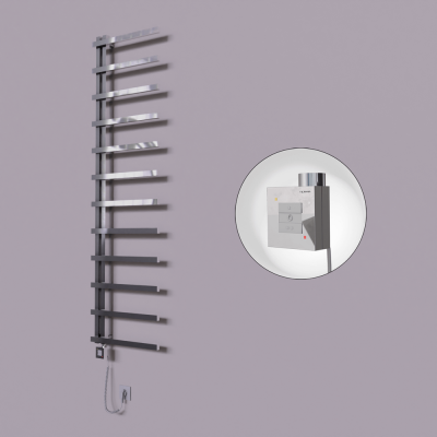 Radiva - Zap Dekoratif Elektrikli Havlupan 500x1150 Krom (KTX1 Termostat) 200W Spiral Kablolu (1)
