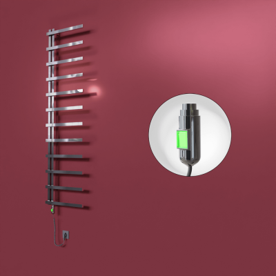 Radiva - Zap Dekoratif Elektrikli Havlupan 500x1150 Krom (On/Off Düğmeli) 200W - 500