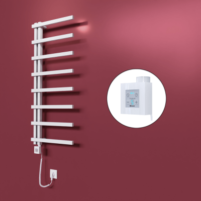 Radiva - Zap Dekoratif Elektrikli Havlupan 500x1800 Beyaz (KTX4 Termostat) 600W Spiral Kablolu