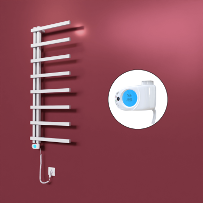 Radiva - Zap Dekoratif Elektrikli Havlupan 500x1800 Beyaz (Musa Termostat) 600W