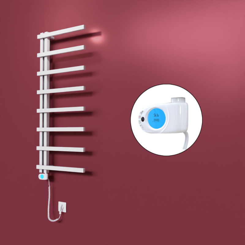 Zap Dekoratif Elektrikli Havlupan 500x1800 Beyaz (Musa Termostat) 600W - 1ZAP05001800B1TE3060