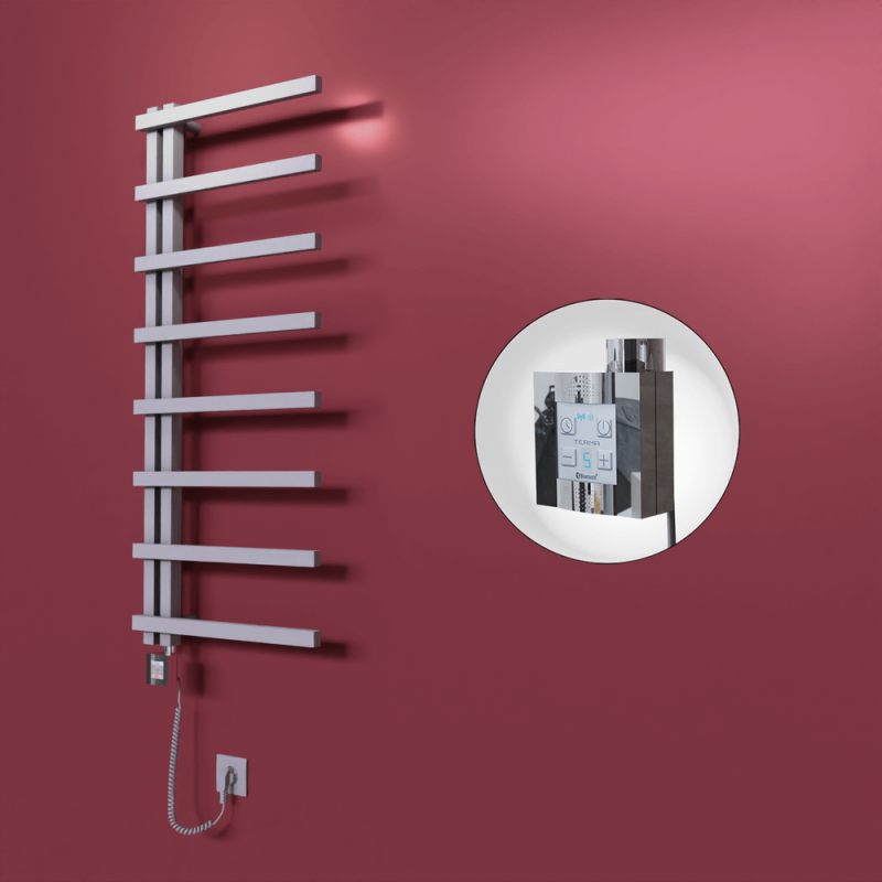 Zap Dekoratif Elektrikli Havlupan 500x1800 Gri (KTX4 Termostat) 600W Spiral Kablolu - 1ZAP05001800B4TEC060-K