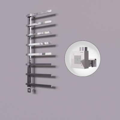 Radiva - Zap Dekoratif Elektrikli Havlupan 500x1800 Krom (KTX1 Termostat) 300W - 500