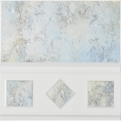 Zirconio Bordür Iria Zocalo Veronse Azul 33,3 x 33,3 cm