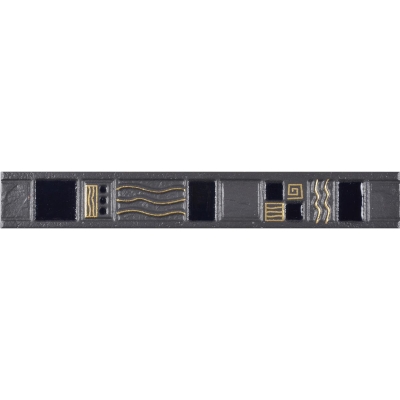 ZIRCONIO - Zirconio Bordür Medas Samos Grafito 5 x 33,3 cm ZIRCONIO - Zirconio Bordür Medas Samos Grafito 5 x 33,3 cm