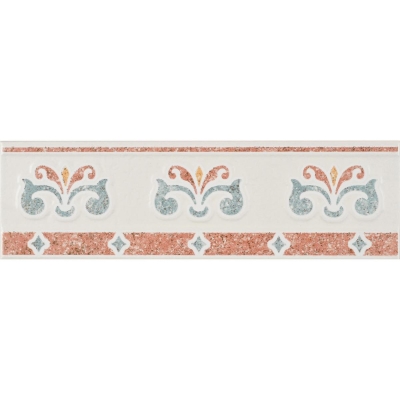 ZIRCONIO - Zirconio Bordür Perlino Pireo Marfil 10 x 33,3 cm