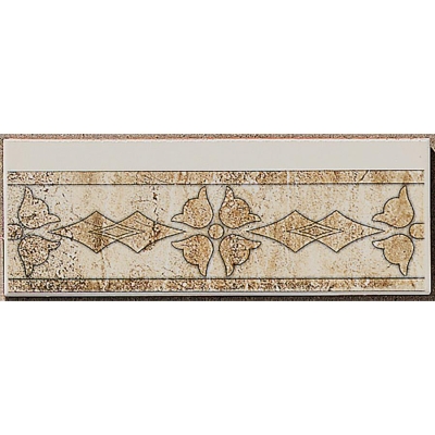 Zirconio Bordür Reale Bianco Siena 10 x 33,3 cm