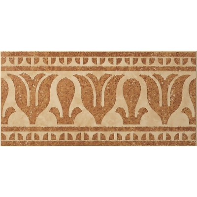 Zirconio Bordür Travertino Modena 1 Beige 20,5 x 41 cm