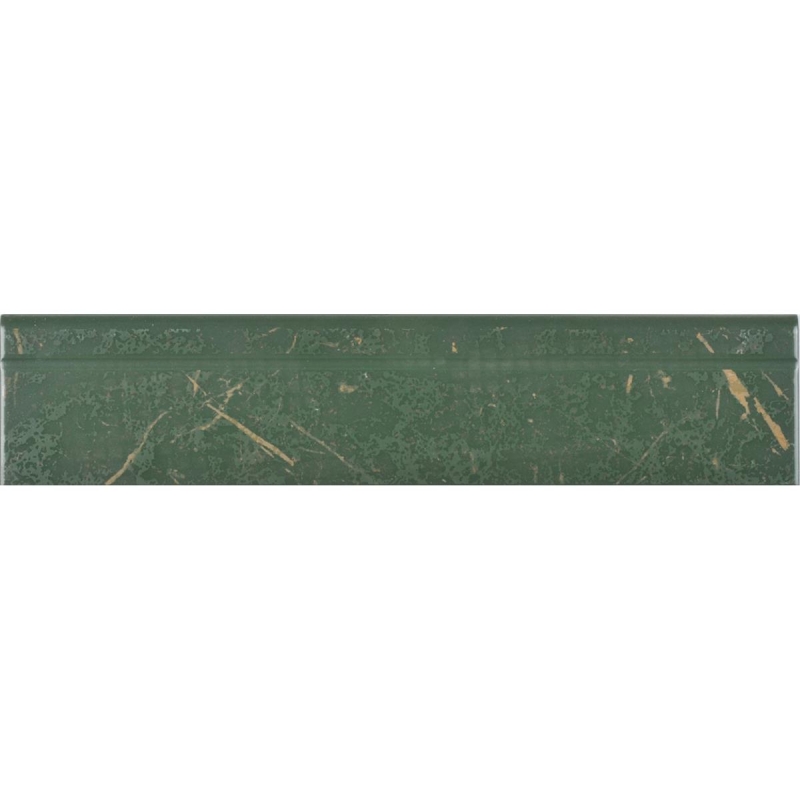 Zirconio Süpürgelik Marquina Verde 9 x 41 cm - 11ZIR130101E4